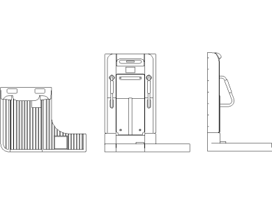 Bloques AutoCAD DWG de cabinas de ducha modernas con hidromasaje Vista superior y lateral