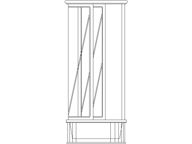 Duchas con mampara en AutoCAD vista alzado con medidas exactas
