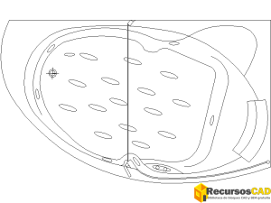 Jacuzzi esquina modelo moderno