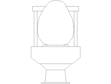 Inodoro vista frontal 2