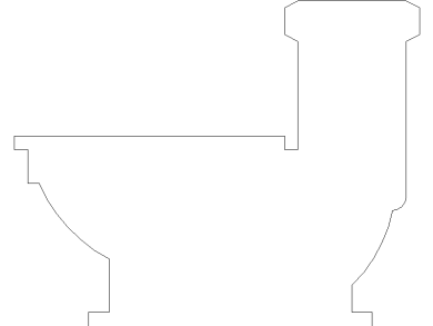 Silueta Inodoro tanque bajo