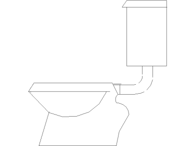 Inodoro de tanque alto