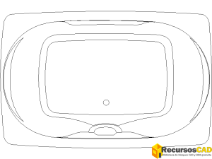 Bañera rectangular pequeña