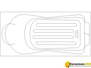 Bañera rectangular diseño moderno