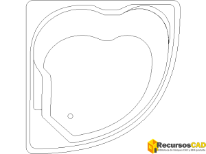 Bañera de esquina spa hidromasaje