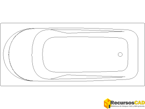 Bañera rectangualar modelo clasico