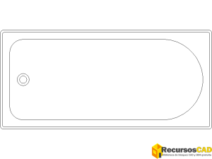 Bañera rectangualar simple