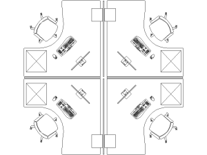 mesa puestos de trabajo
