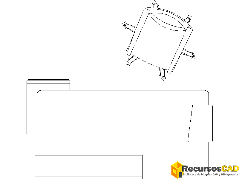 escritorio con silla