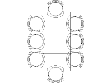 Mesa de con 8 sillas