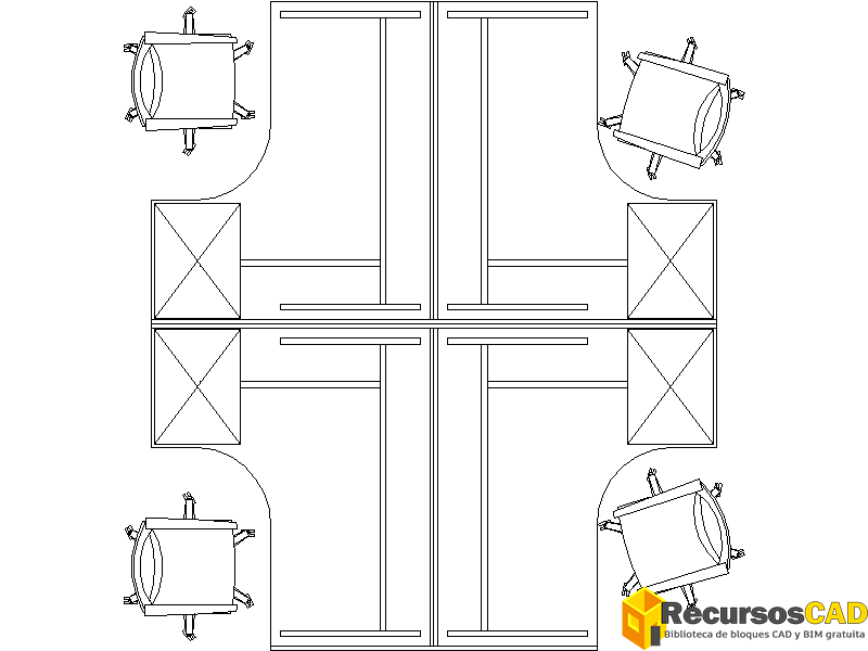mesas puestos de trabajos