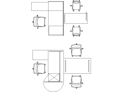 Mesas puestos de trabajos