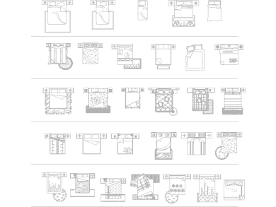 Camas vista en planta