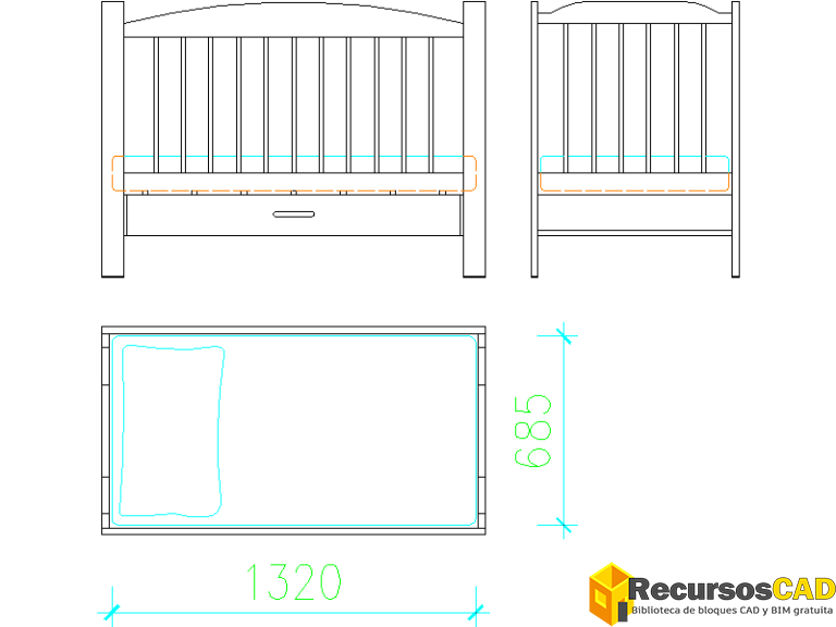 bloques-dwg-de-camas-matrimoniales-individuales-y-literas