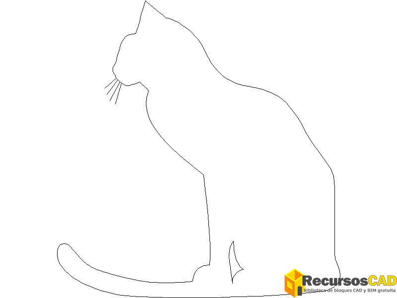 Silueta de gato
