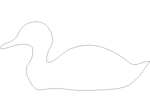 Descargar pato AutoCAD DWG Gratis – Bloque 2D fauna