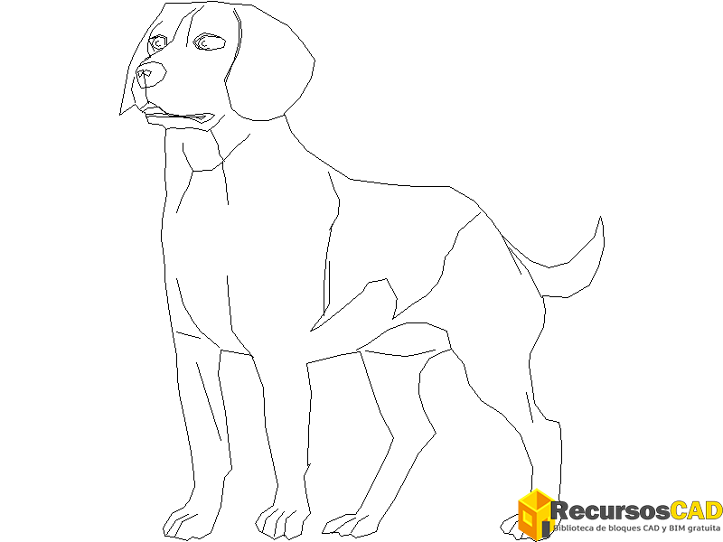perro autocad dwg descargar dwg autocad bloque cad