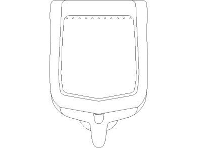 Urinario 02 vista frontal