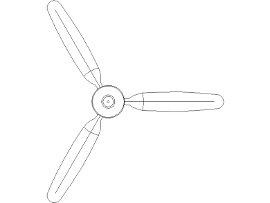 bloques AutoCAD de ventiladores de techo en formato DWG