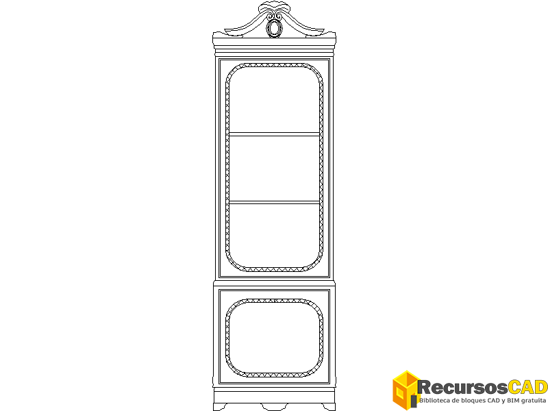 Vitrina Clásica Estilizada