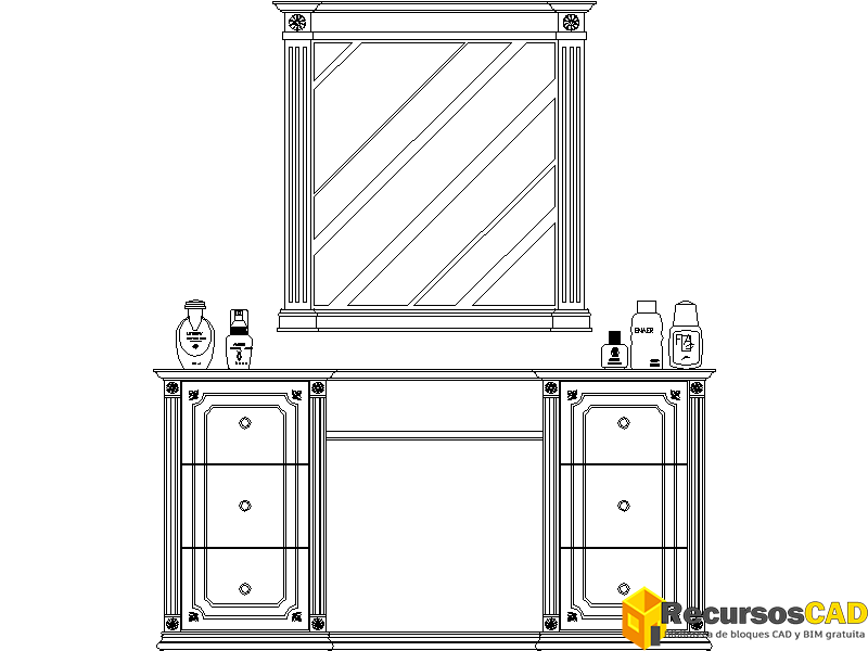 Estantería y cómoda 08