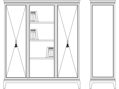 Armario Clásico con Puertas y Estanterías