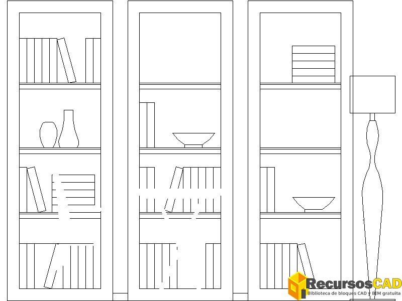 librería independiente DWG AutoCAD