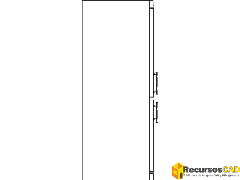 Frigorífico en alzado 02