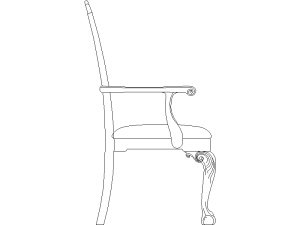 sillas en planta y alzado cad blocks