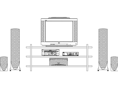 Equipos de audio para cinema home vista frontal tipo 2