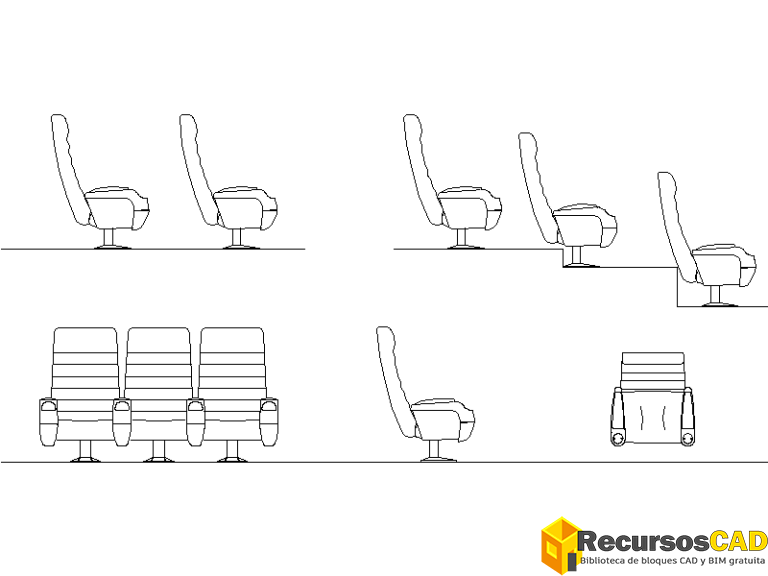 Butacas - RecursosCAD