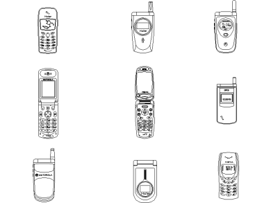 Bloques CAD teléfono móvil o celular para AutoCAD en DWG Gratis