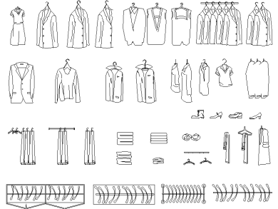 ropa para colgar en armario