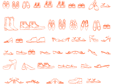 Conjunto zapatos de vestir hombres y mujeres