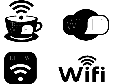 simbolo Wi-Fi dibujos