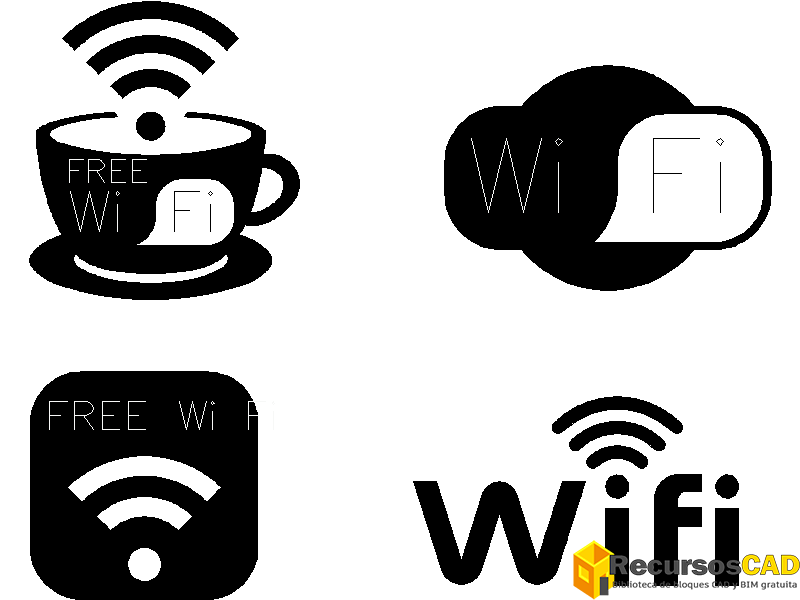 simbolo Wi-Fi dibujos
