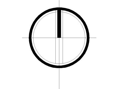 Dibujo símbolo Norte 04 en AutoCAD