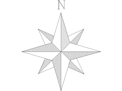 Símbolo Norte 36 Dibujo AutoCAD gratis