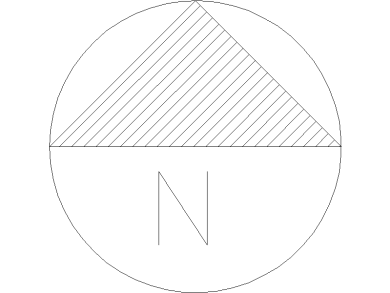 Símbolo Norte 41 Dibujo AutoCAD gratis