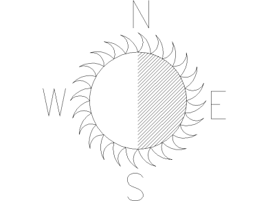 Símbolo Norte 43 Dibujo AutoCAD gratis