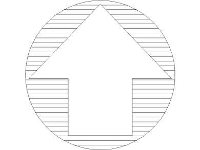 Símbolo Norte 51 Dibujo AutoCAD gratis