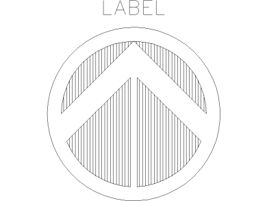 Símbolo Norte 52 Dibujo AutoCAD gratis