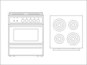 Bloques DWG de cocinas para AutoCAD