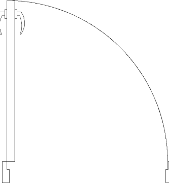 Bloques DWG de Puertas en Planta para AutoCAD puerta-principal-en-planta-910mm