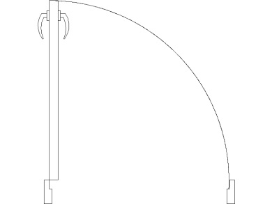 Bloques DWG de Puertas en Planta para AutoCAD puerta-principal-en-planta-910mm