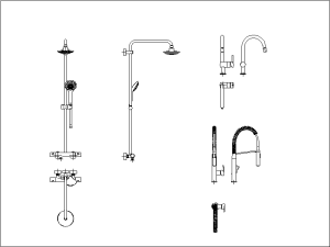 bloques-autocad-griferia-alzado-planta.