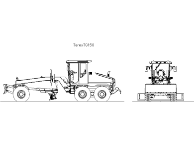 Descargar Bloques DWG Motoniveladoras o Niveladoras de Carretera