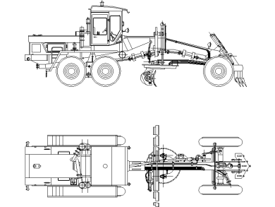 Descargar Bloques DWG Motoniveladoras o Niveladoras de Carretera