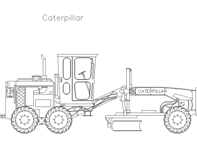 Descargar Bloques DWG Motoniveladoras o Niveladoras de Carretera
