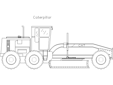 Descargar Bloques DWG Motoniveladoras o Niveladoras de Carretera
